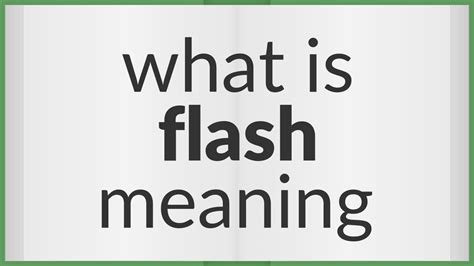 flashed meaning slang.